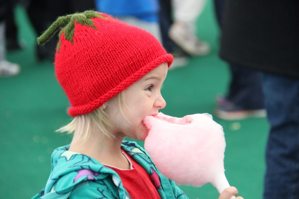 Cotton candy during a fall program at Camp Robin Hood, Canada's largest and oldest private day camp