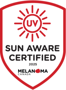 Certified Sun Safe & Sun Aware.