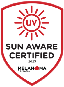 Certified Sun Safe & Sun Aware.
